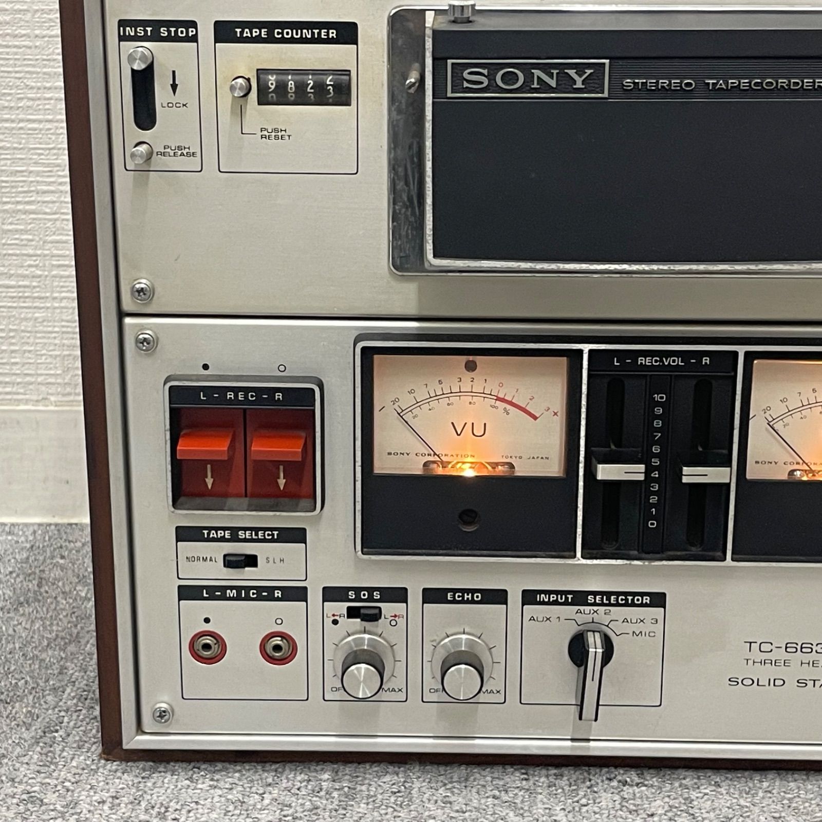 NPA】ジャンク SONY ソニー オープンリールデッキ TC-6635 レトロ 