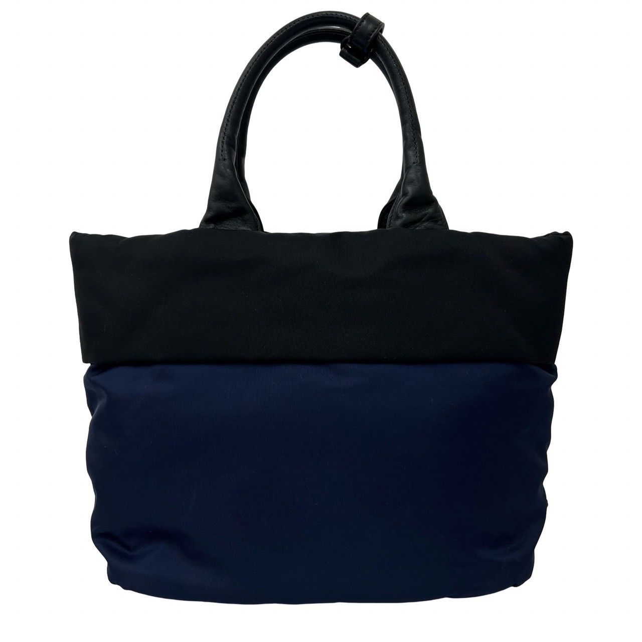 極 美品 希少品 PRADA プラダ 三角ロゴ 金具 テスート ナイロン レザー 