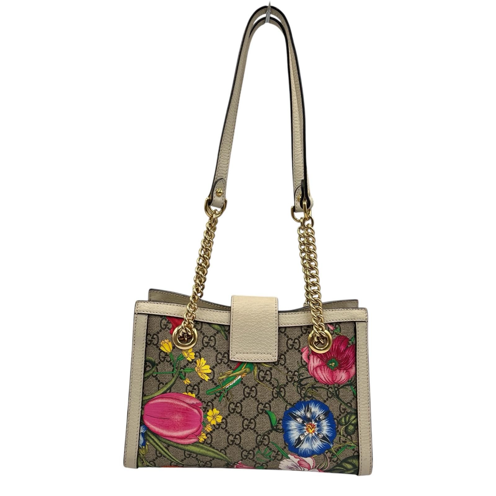 グッチ GUCCI ショルダーバッグ GGフローラ パドロック 498156 GG 