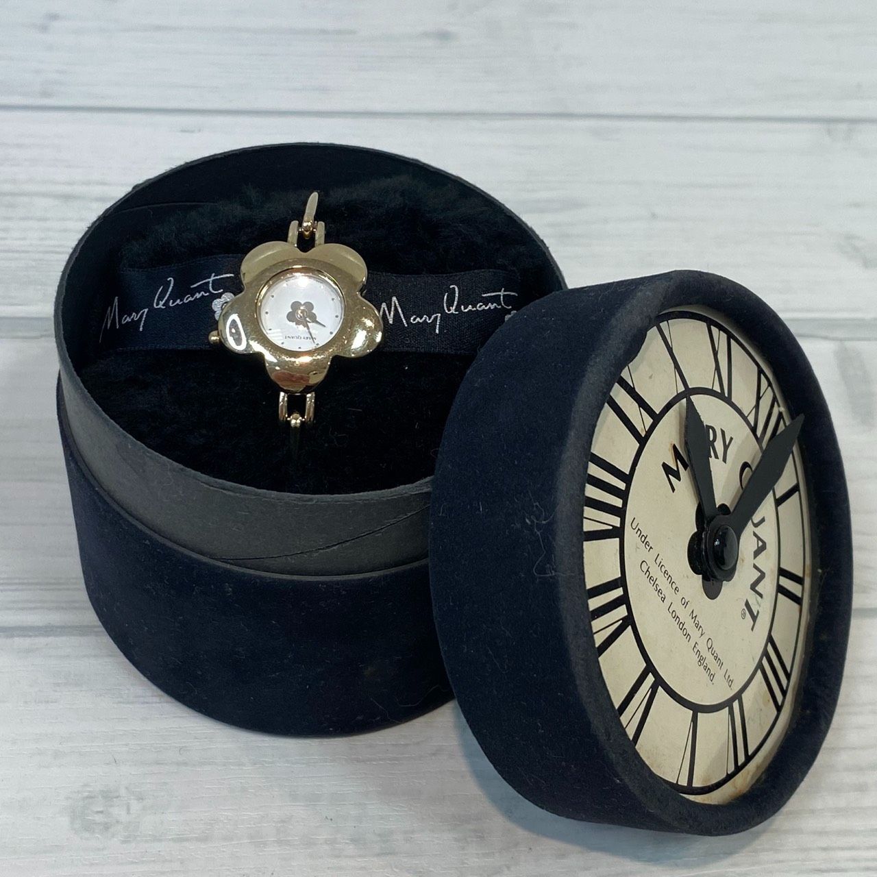 ▽新品 未使用 非売品 MARY QUANT マリークワント 2WAY CLOCK(置き