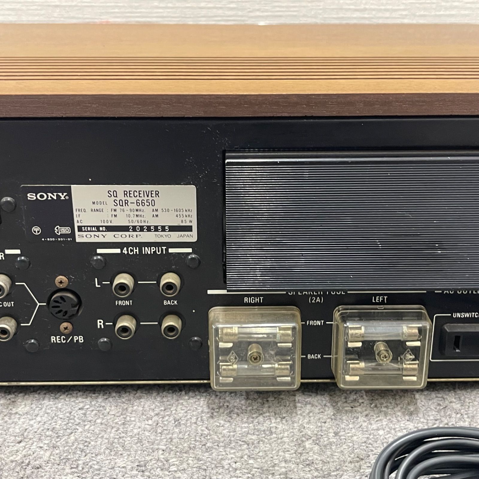 NPA】ジャンク SONY ソニー SQレシーバー アンプ SQR-6650 ビンテージ