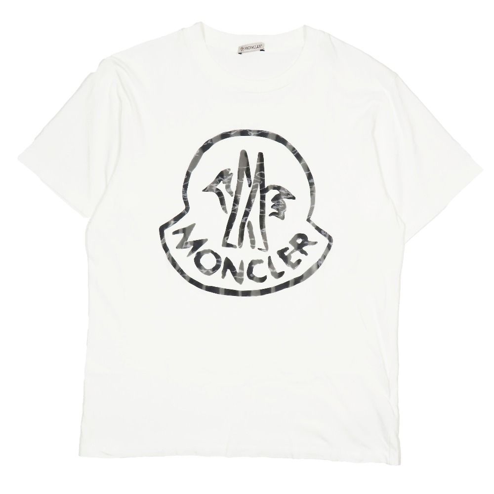 美品 23SS MONCLER モンクレール MAGLIA MANICHE CORTE メタルラバー 