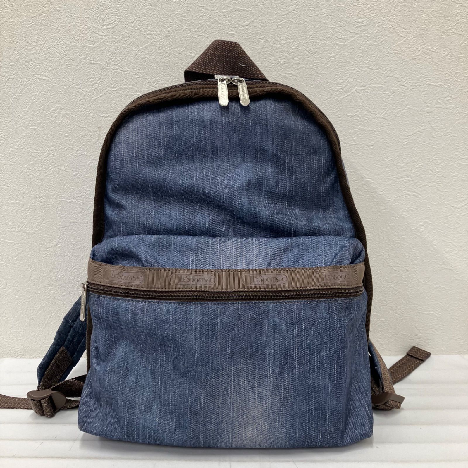 1339 LeSportsac レスポートサック リュック バックパック デニム調 