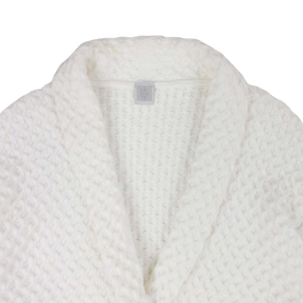 良品 eleventy イレブンティ コットンニット ハニカム ショールカラー カーディガン ジャケット 羽織り S 白 ホワイト メンズ 古着 中古 USED 良品 eleventy イレブンティ コットンニット ハニカム ショールカラー