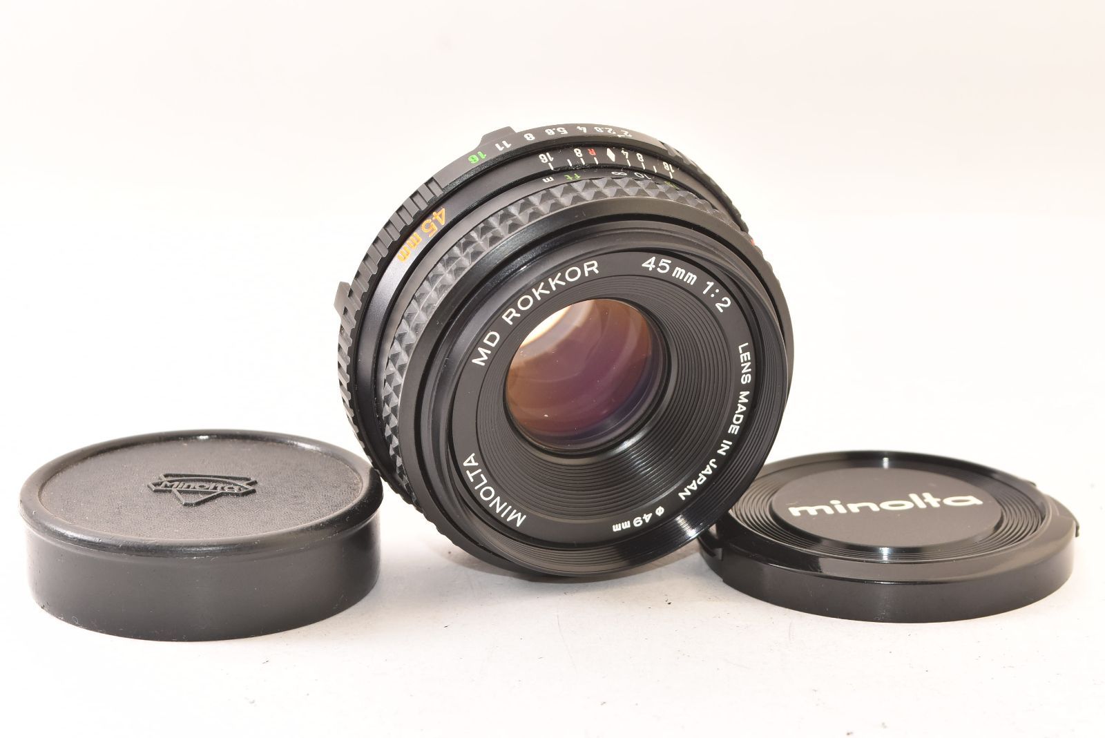美品】動作◎ ミノルタ MD ROKKOR 45mm F2 937 【公式通販】