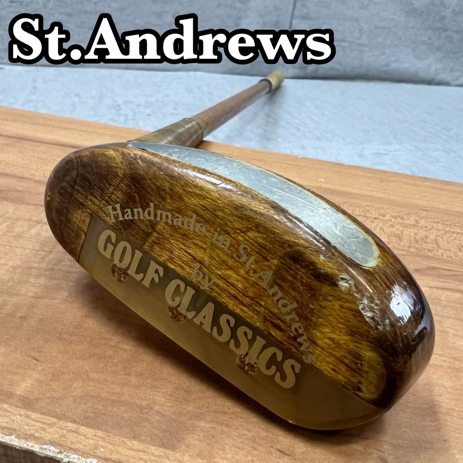 ヴィンテージ 木製パター セントアンドリュース 美品 St.Andrews セントアンドリュース ゴルフクラシックス ハンドメイド