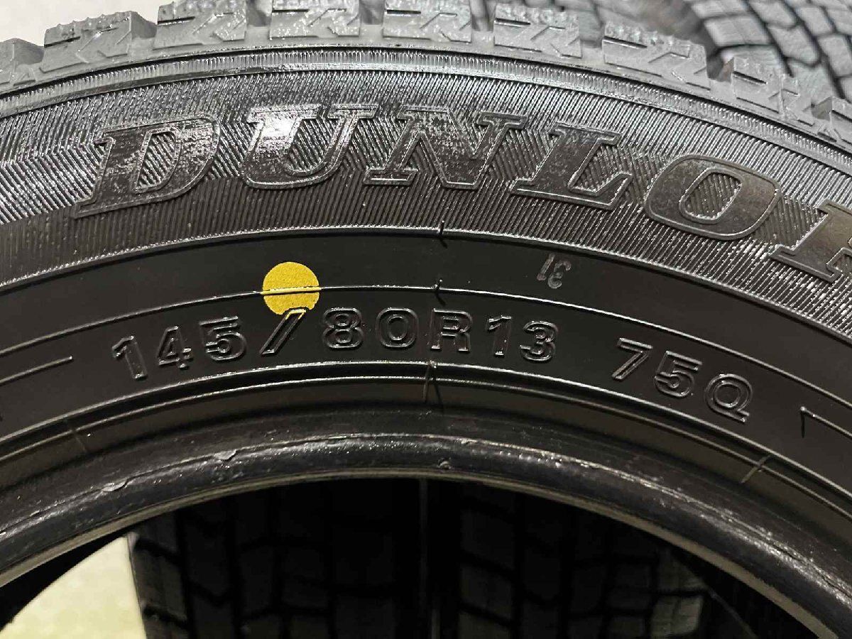 DUNLOP WINTER MAXX WM02 145/80R13 13インチ スタッドレス 4本 21年製 