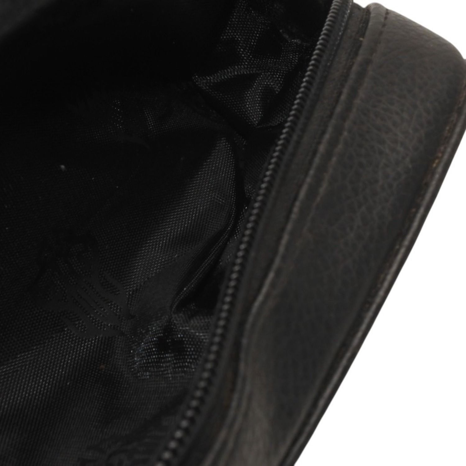 CHROME HEARTS クロムハーツ メガネケース ポーチ レザーブラック