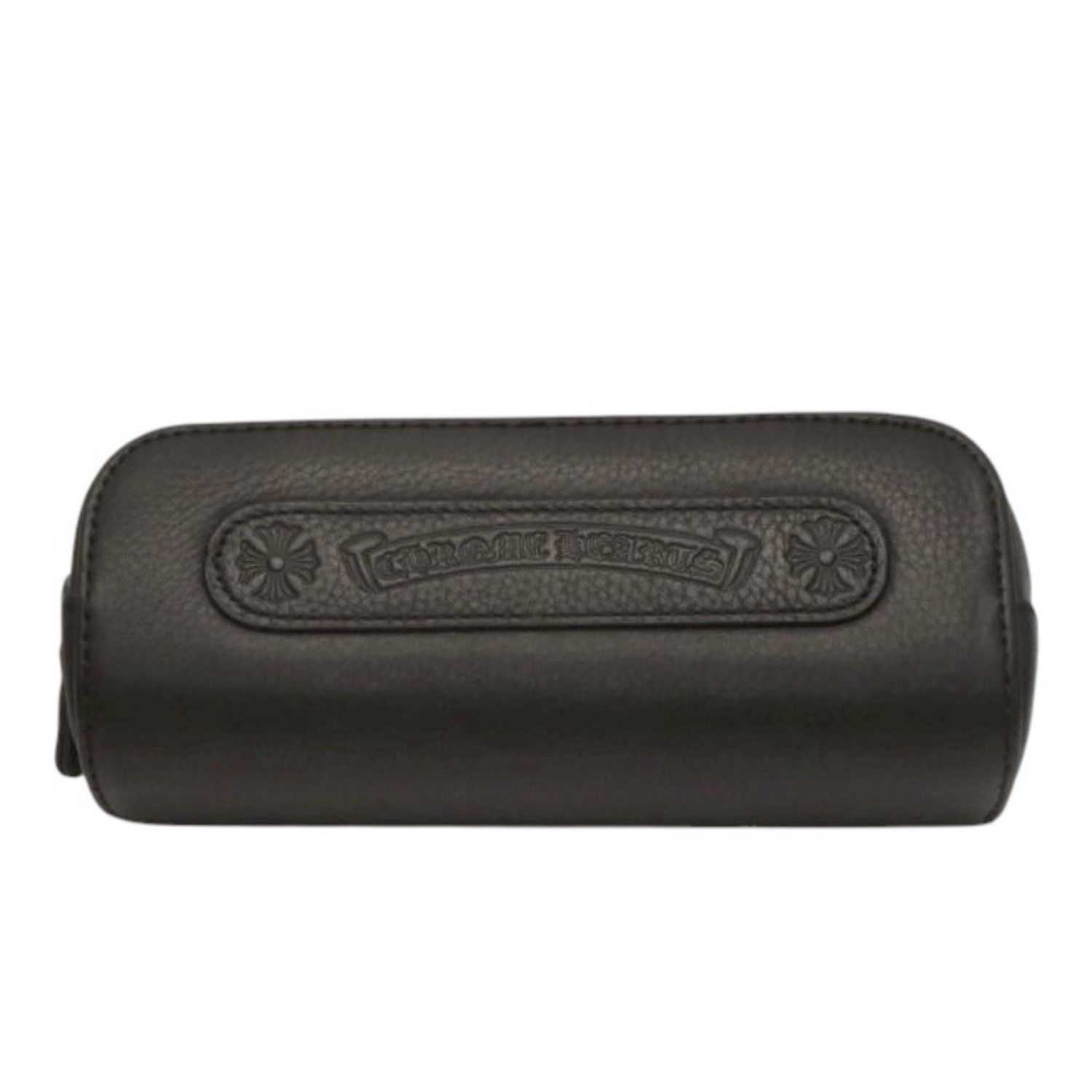 CHROME HEARTS クロムハーツ メガネケース ポーチ レザーブラック 美品 中古 4b014056 CHROME HEARTS クロムハーツ メガネケース ポーチ レザーブラック 美品