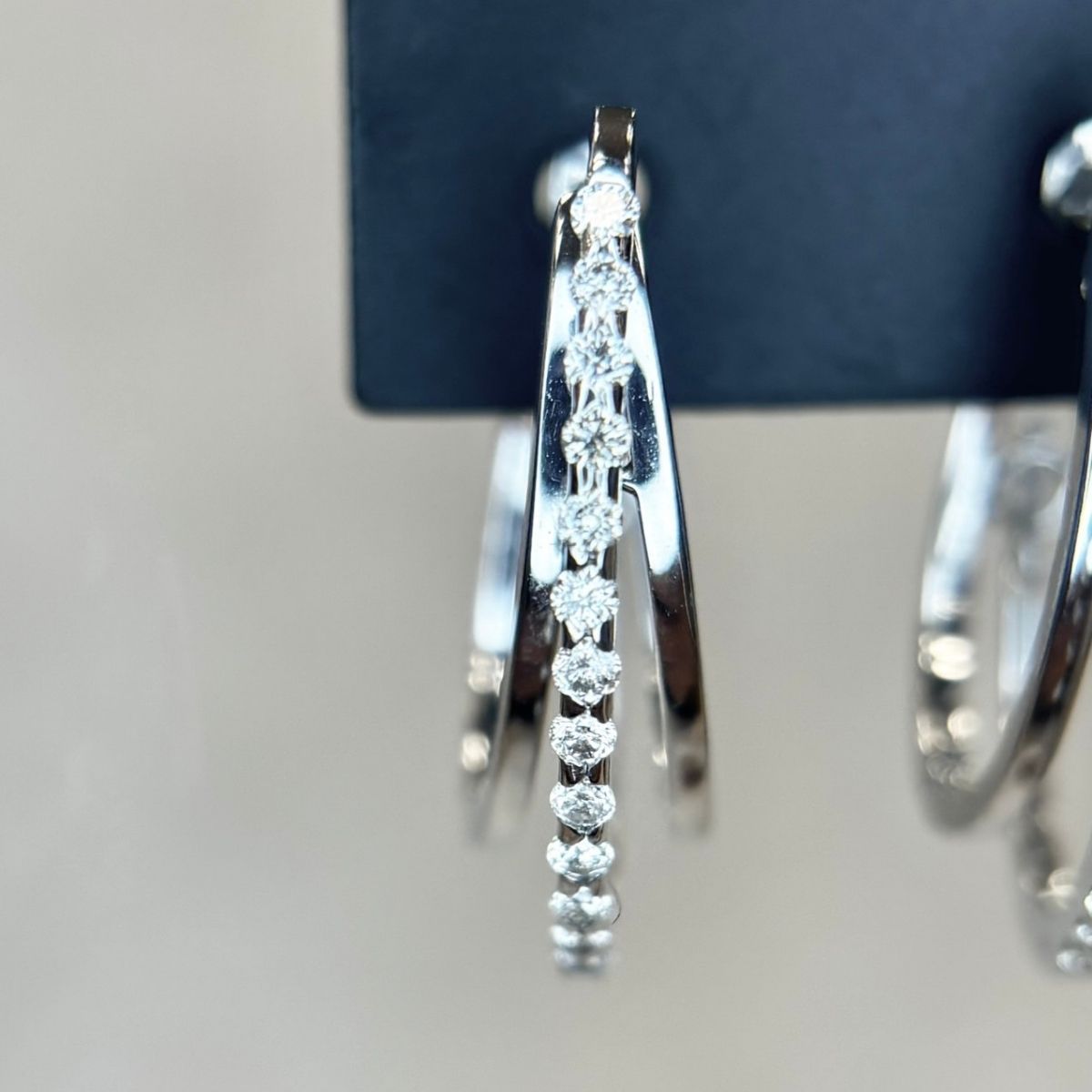 K18WG ダイヤモンド0.15ct ダイヤモンド0.15ct ピアス - メルカリ
