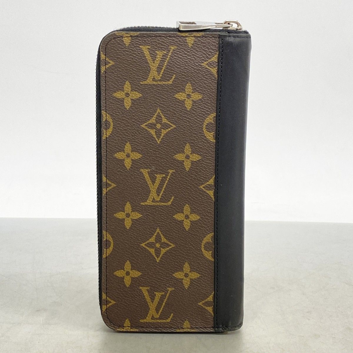 買取 福岡 Louis Vuitton マカサーモノグラム長財布 ブラウン/レッド
