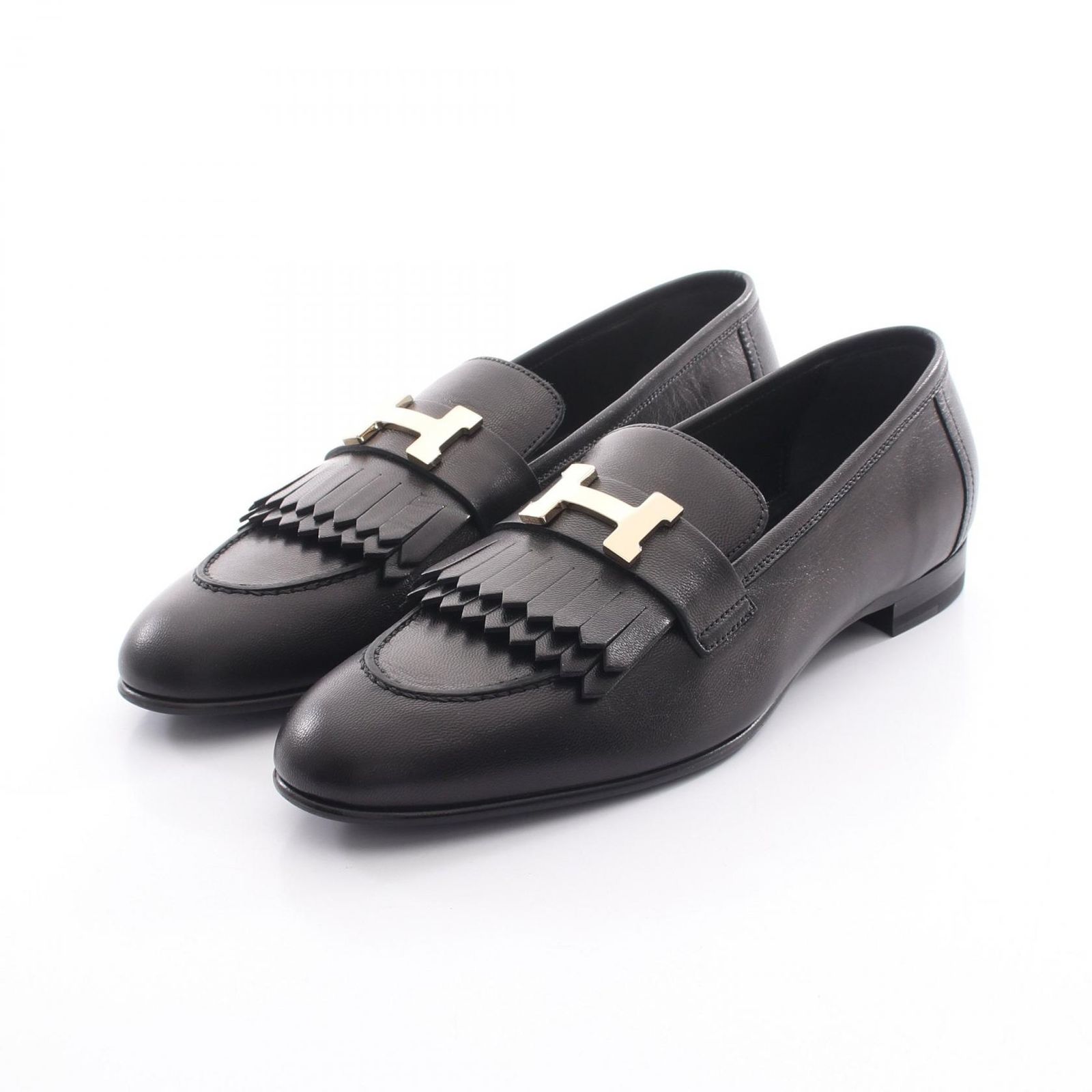 エルメス HERMES モカシン ロワイヤル 192203Z ブラック レザー 