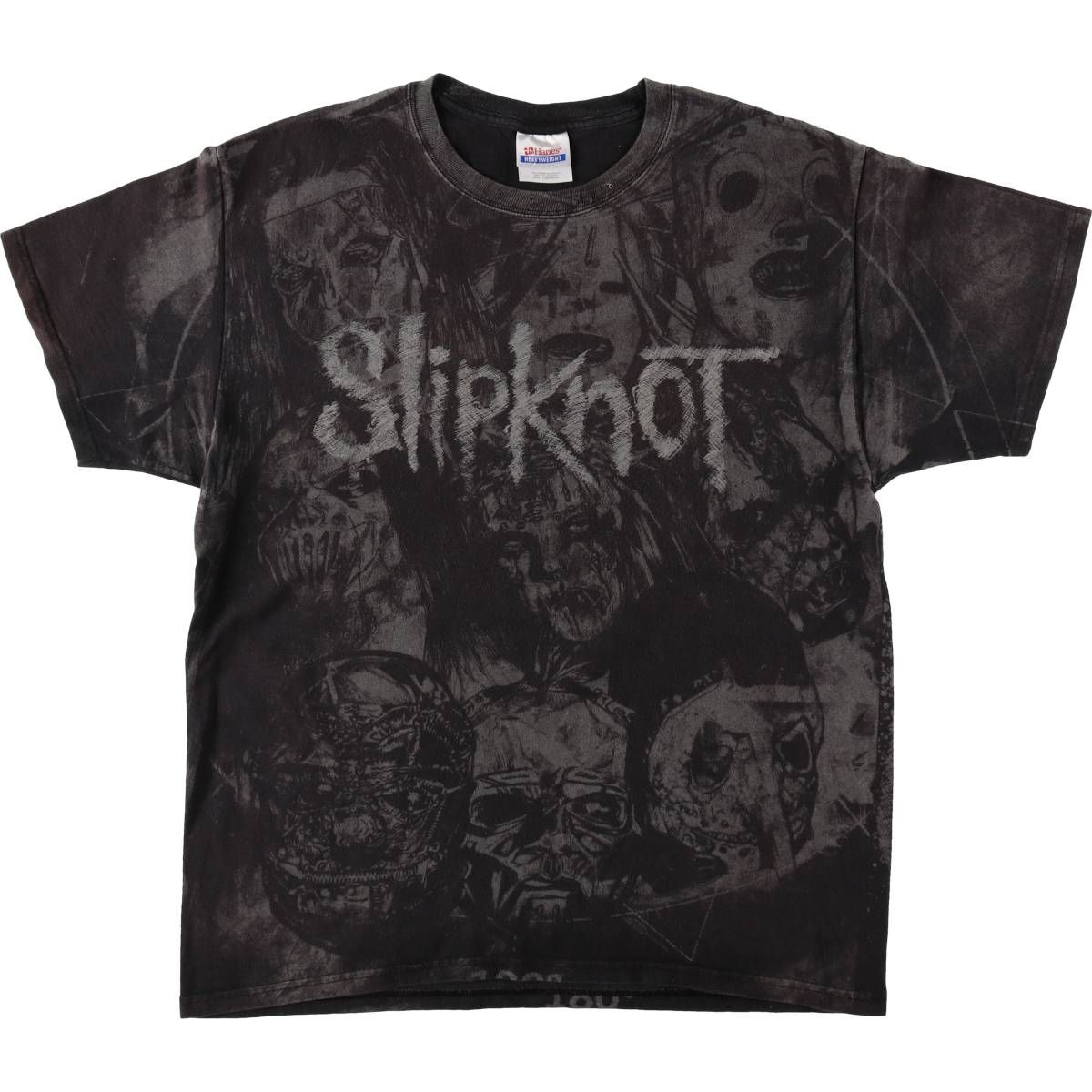 古着 ヘインズ Hanes Slipknot スリップノット オールオーバープリント 