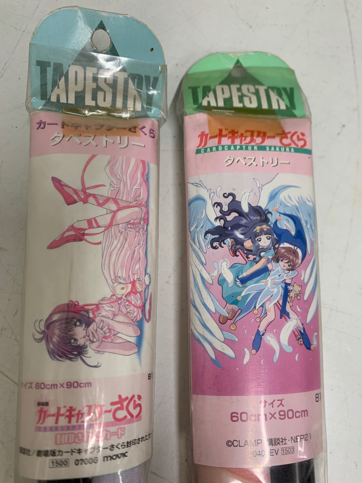 CLAMP カードキャプターさくら さくら祭り 本屋用宣伝 タペストリー 当時物 CLAMP カードキャプターさくら さくら祭り 本屋用宣伝 タペストリー