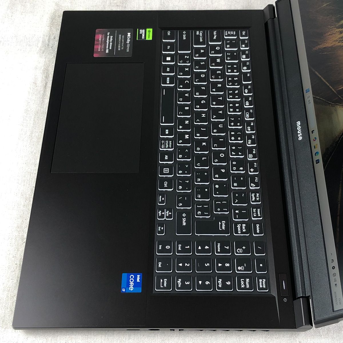 Mouse K7-I7G1BBK-A、i7-12650H、NVIDIA GTX 1650、ジャンク mouse K7