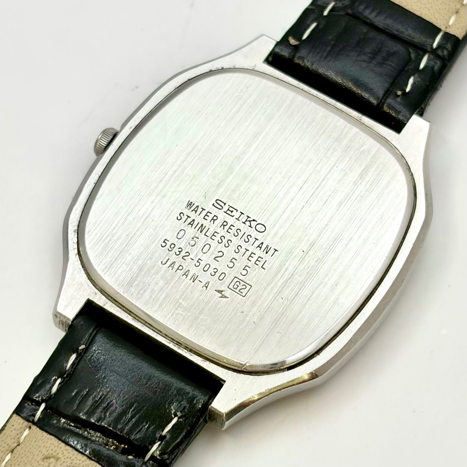 新品電池】SEIKO セイコー メンズ 腕時計 シルバー デイト 5932-5030 