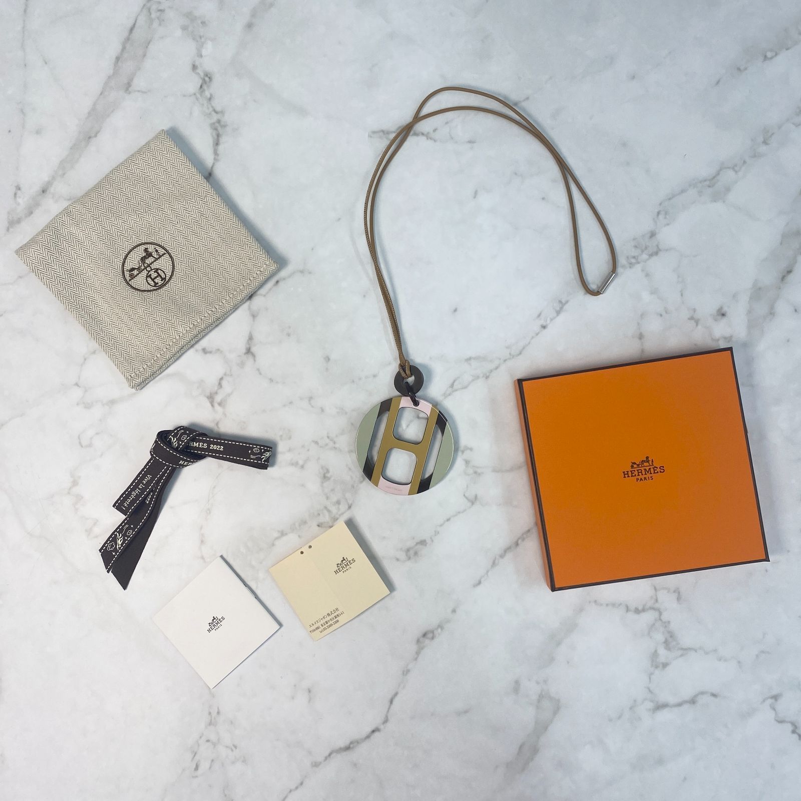 鑑定済み【 美品 】エルメス 《 Hエキップ 》シルバー金具 ピンク 
