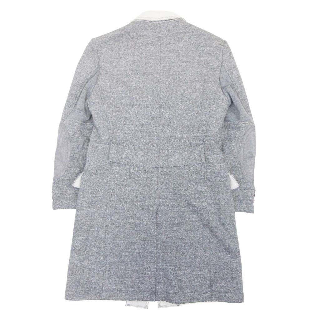 美品 16aw JUNYA WATANABE MAN ジュンヤワタナベマン コムデギャルソン ダブルフェイス スウェット コート エルボーパッチ M グレー メンズ 古着 中古 USED 美品 16aw JUNYA WATANABE MAN ジュンヤワタナベマン コムデギャルソン
