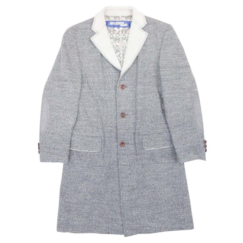 美品 16aw JUNYA WATANABE MAN ジュンヤワタナベマン コムデギャルソン ダブルフェイス スウェット コート エルボーパッチ M グレー メンズ 古着 中古 USED 美品 16aw JUNYA WATANABE MAN ジュンヤワタナベマン コムデギャルソン