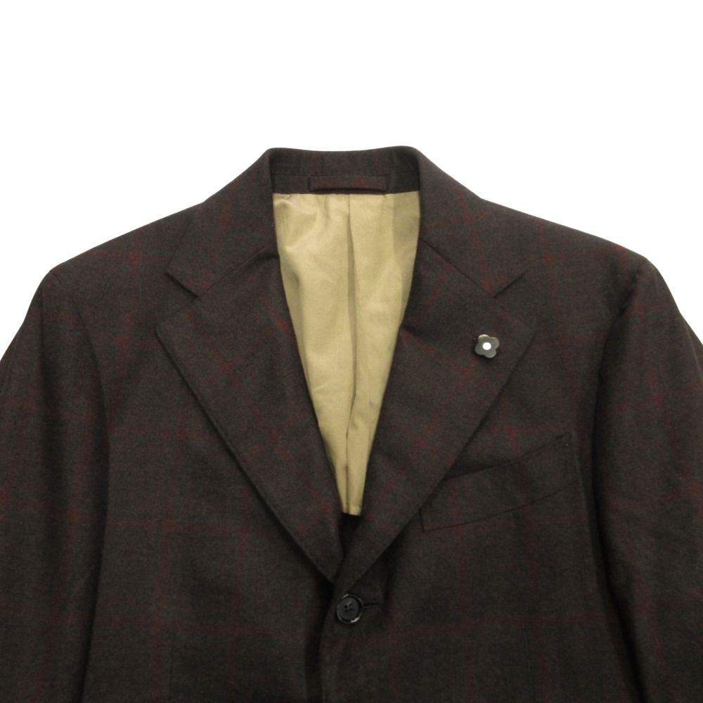 美品 LARDINI ラルディーニ ウール カシミヤ テーラード ジャケット