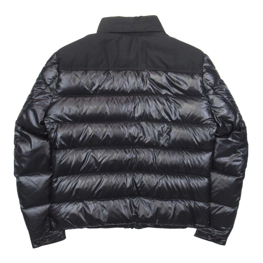 美品 19aw MONCLER モンクレール BRUEL ブリュエル  ダウンジャケット ブルゾン ロゴ 刺繍 アウター 1 黒 ブラック メンズ 古着 中古 USED 美品 19aw MONCLER モンクレール BRUEL ブリュエル ダウンジャケット