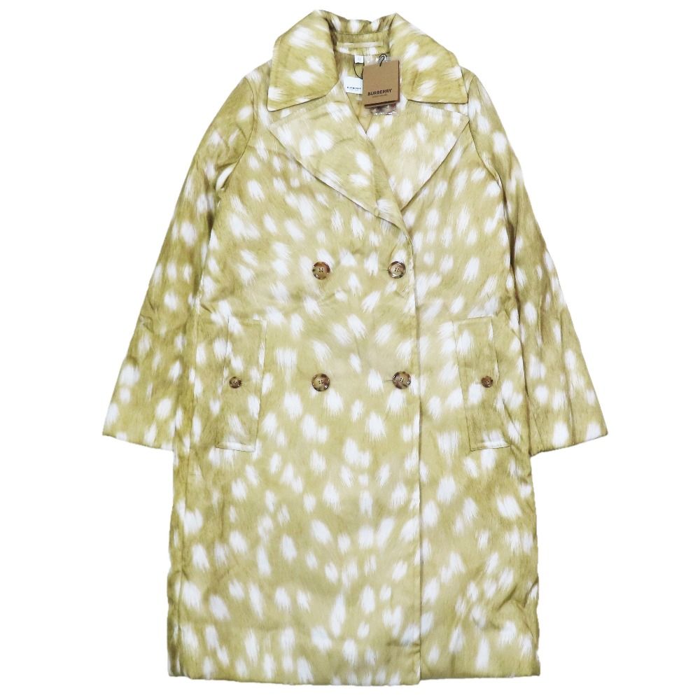 未使用 BURBERRY バーバリー ディアプリント バンビ柄 中綿 ダブル 