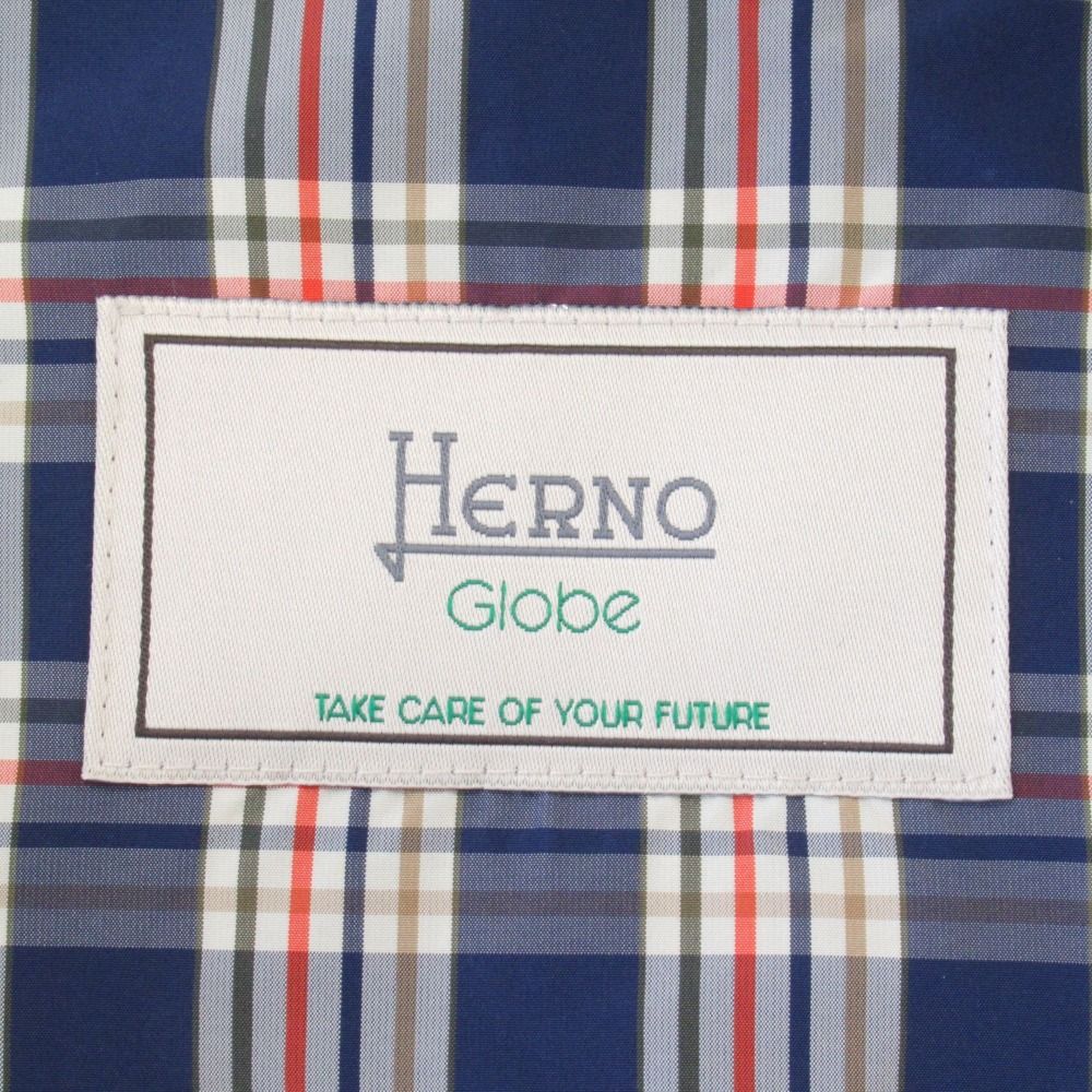 新品同様 HERNO Globe ヘルノ グローブ チェック ライト ジャケット