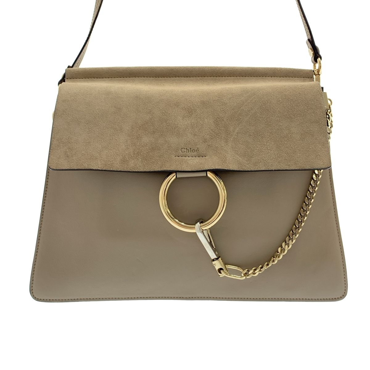 Chloe / クロエ | フェイ ミディアム ショルダーバッグ | グレージュ 