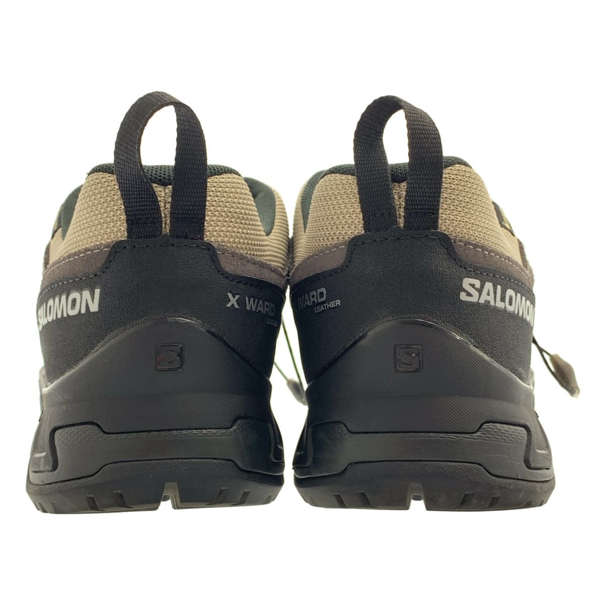 【美品】  SALOMON / サロモン | X WARD LEATHER GTX / ゴアテックス スエード トレッキングシューズ | 27.5 | ベージュ | メンズ 美品】 SALOMON / サロモン | X WARD LEATHER GTX / ゴアテックス