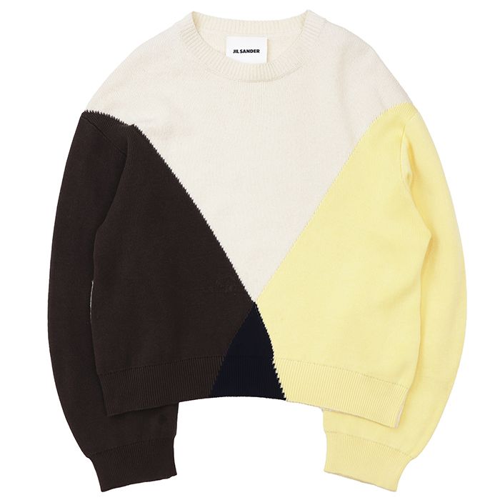 【SALE】JIL SANDER ジルサンダー ニット サイズ 50 メンズ パッチワーク コットン × ウール × ナイロン クルーネック ロングスリーブ 丸首 長袖 トップス マルチカラー イタリア製 SALE】JIL SANDER ジルサンダー ニット サイズ 50 メンズ パッチワーク