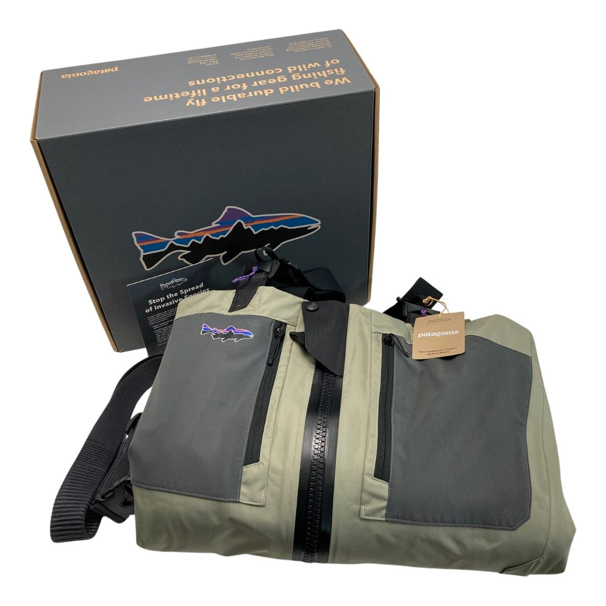 Patagonia パタゴニア スウィフトカレント トラバーズ ジップフロント ウェーダー 82385 オリーブ MSM 箱付き 未使用 Patagonia パタゴニア スウィフトカレント トラバーズ ジップフロント