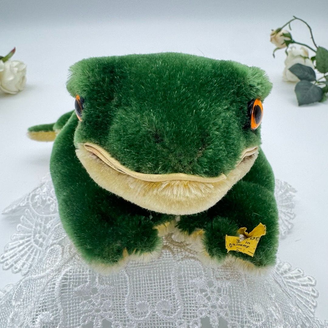 送料無料☆シュタイフ☆Frog Froggy 22cm オールID's完品☆カエルの
