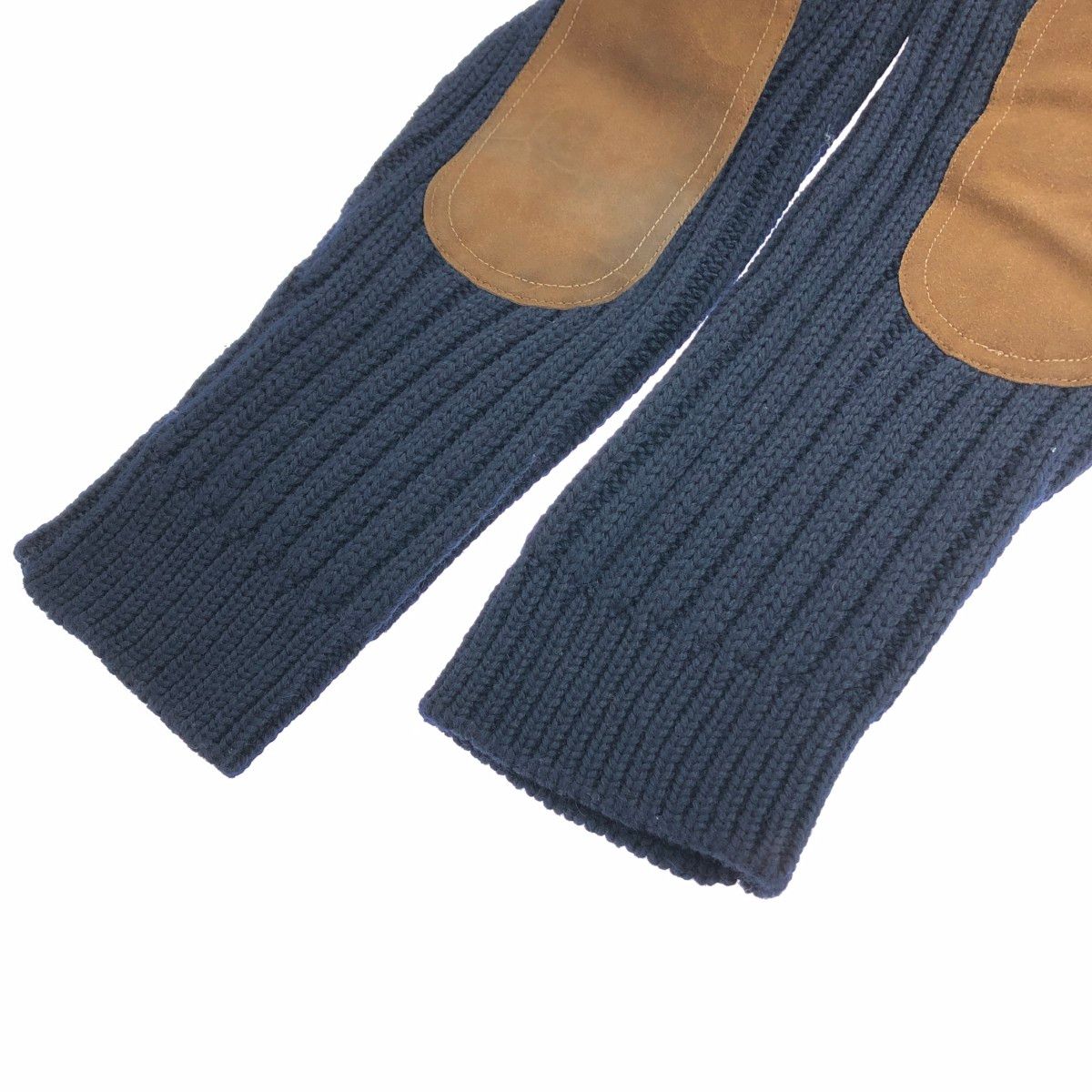 Peregrine ペレグリン カーディガン サイズ:M ウール100％ エルボーパッチ    ネイビー メンズ / 241005007379 Peregrine ペレグリン カーディガン サイズ:M ウール100％ エルボー