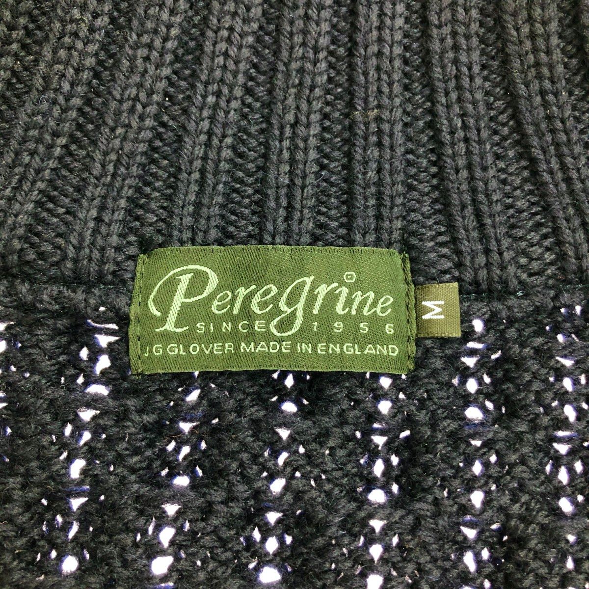 Peregrine ペレグリン カーディガン サイズ:M ウール100％ エルボー