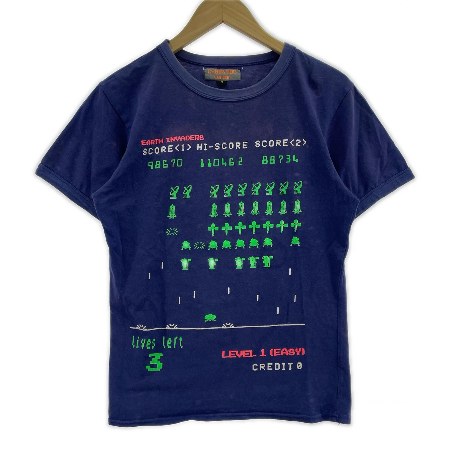 半袖Tｼｬﾂ・ｶｯﾄｿｰ CYBERDOG 90S SSTEE M ﾈｲﾋﾞｰ - メルカリ