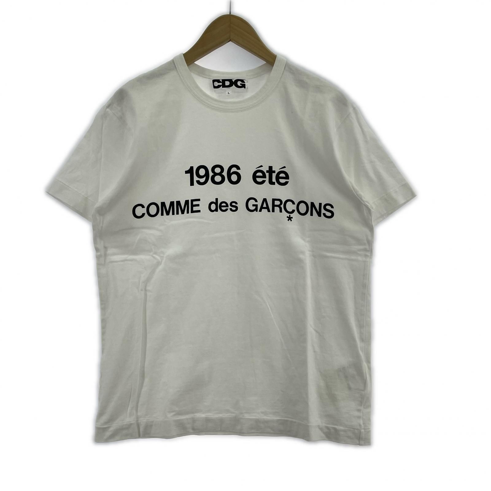 COMME des GARCONS 半袖ｼｬﾂ AD2024 1986 ete SSTEE L ﾎﾜｲﾄ - メルカリ
