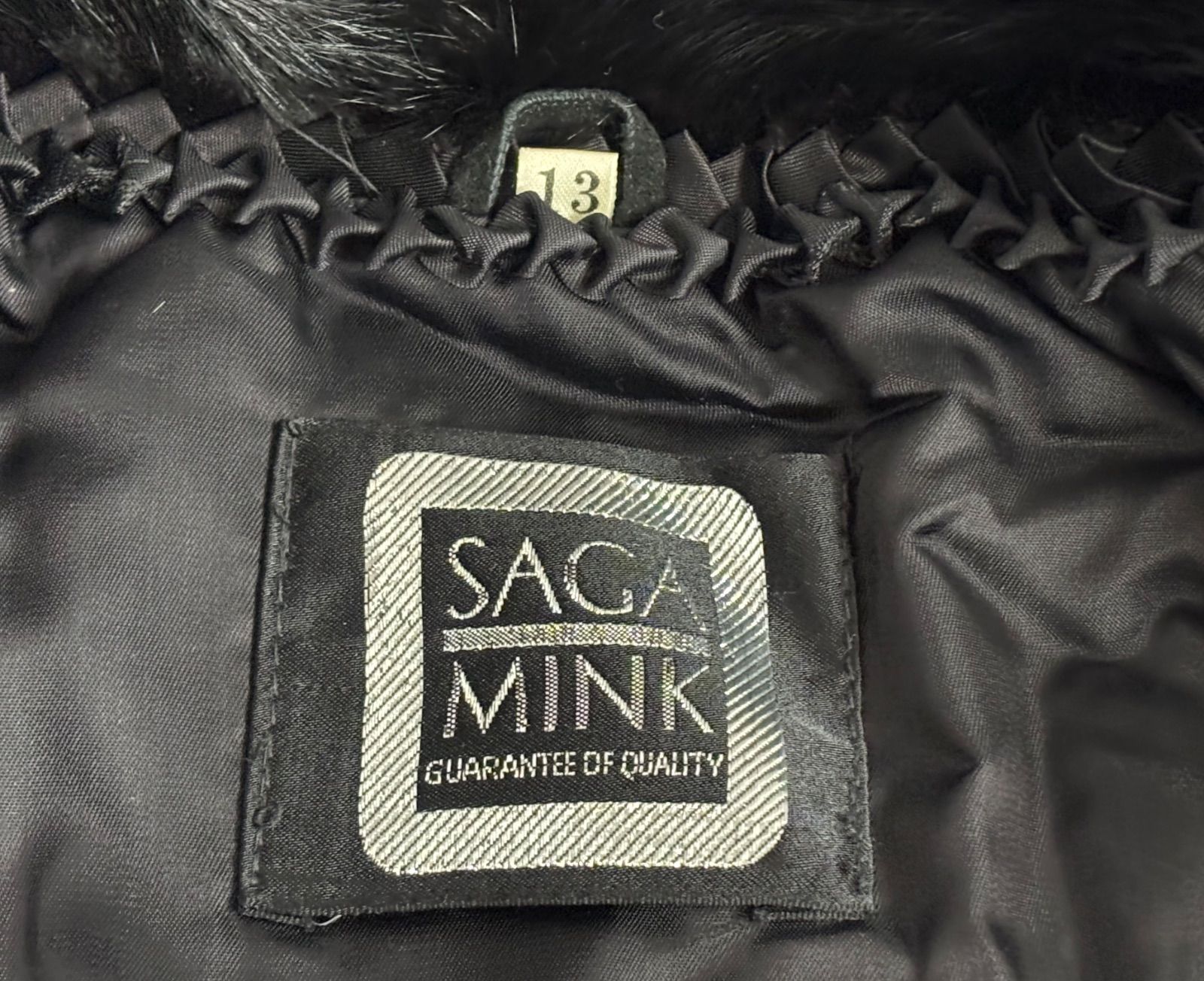 SAGAMINK サガミンク ブラックコート ファー Size 13 現状品 - メルカリ