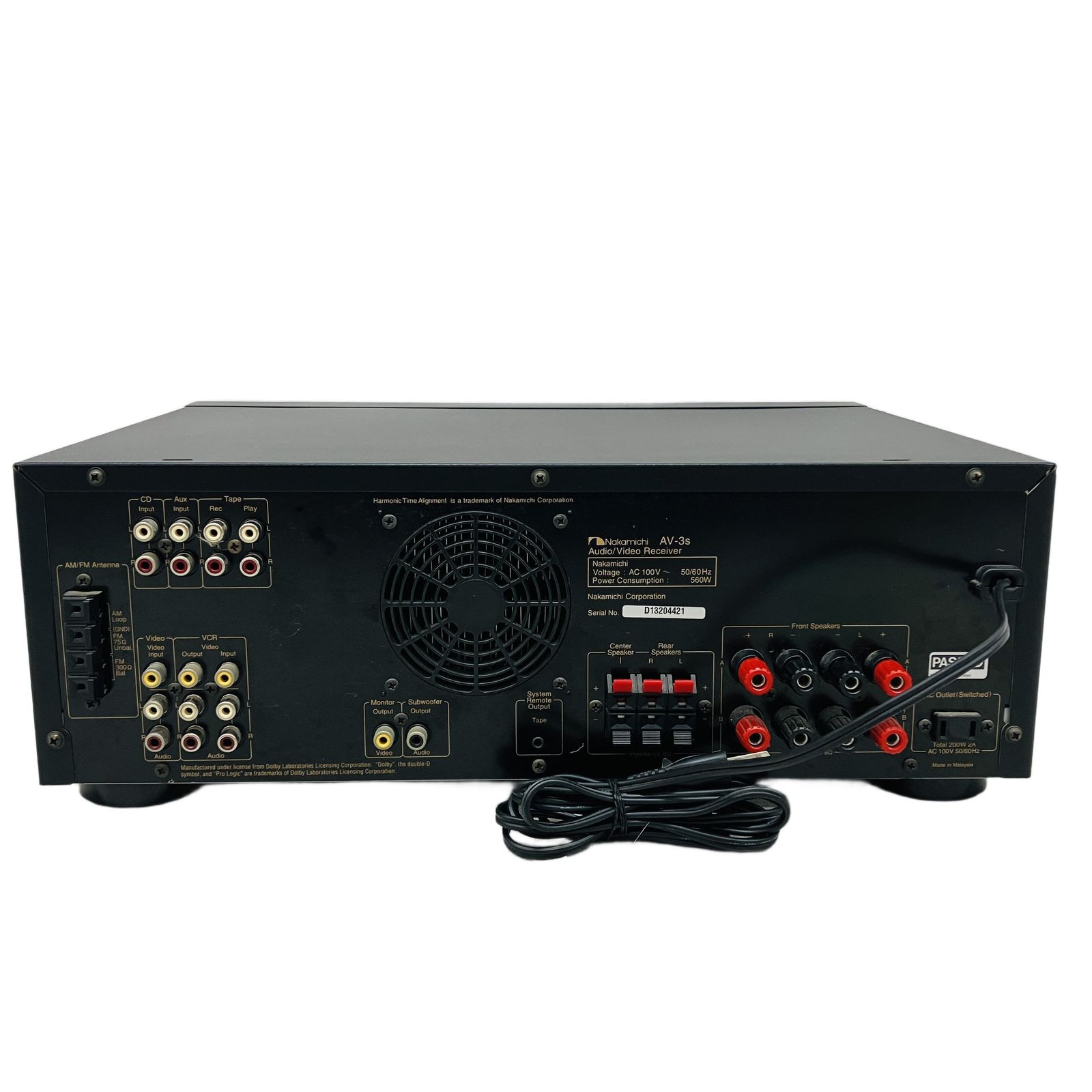 Nakamichi AV-3s AVアンプ リモコン 説明書 付き 【公式通販】