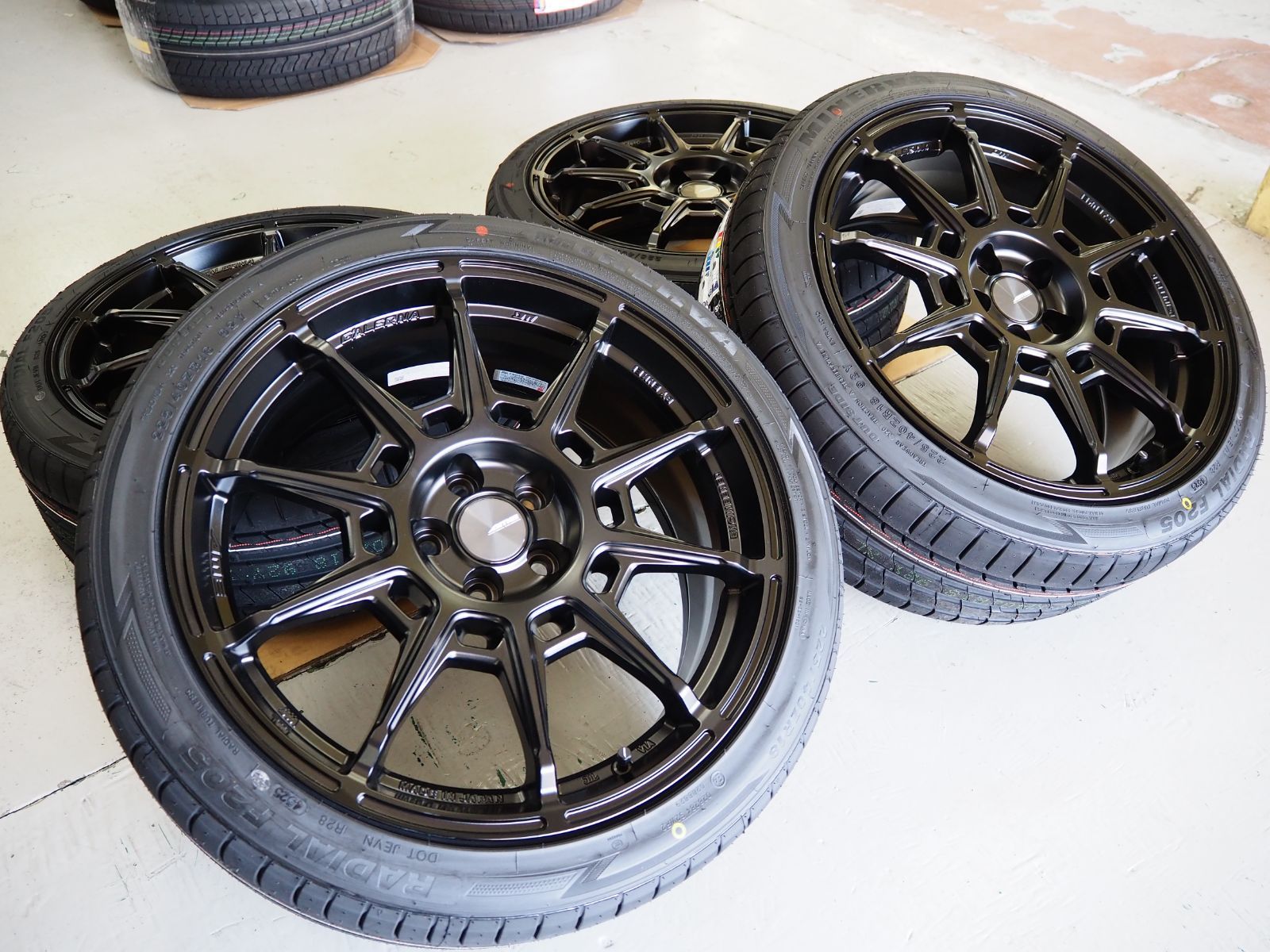 AME GALERNA REFINO 18inch 8.0J 5H100+45 輸入タイヤ 225/40R18 GR86 