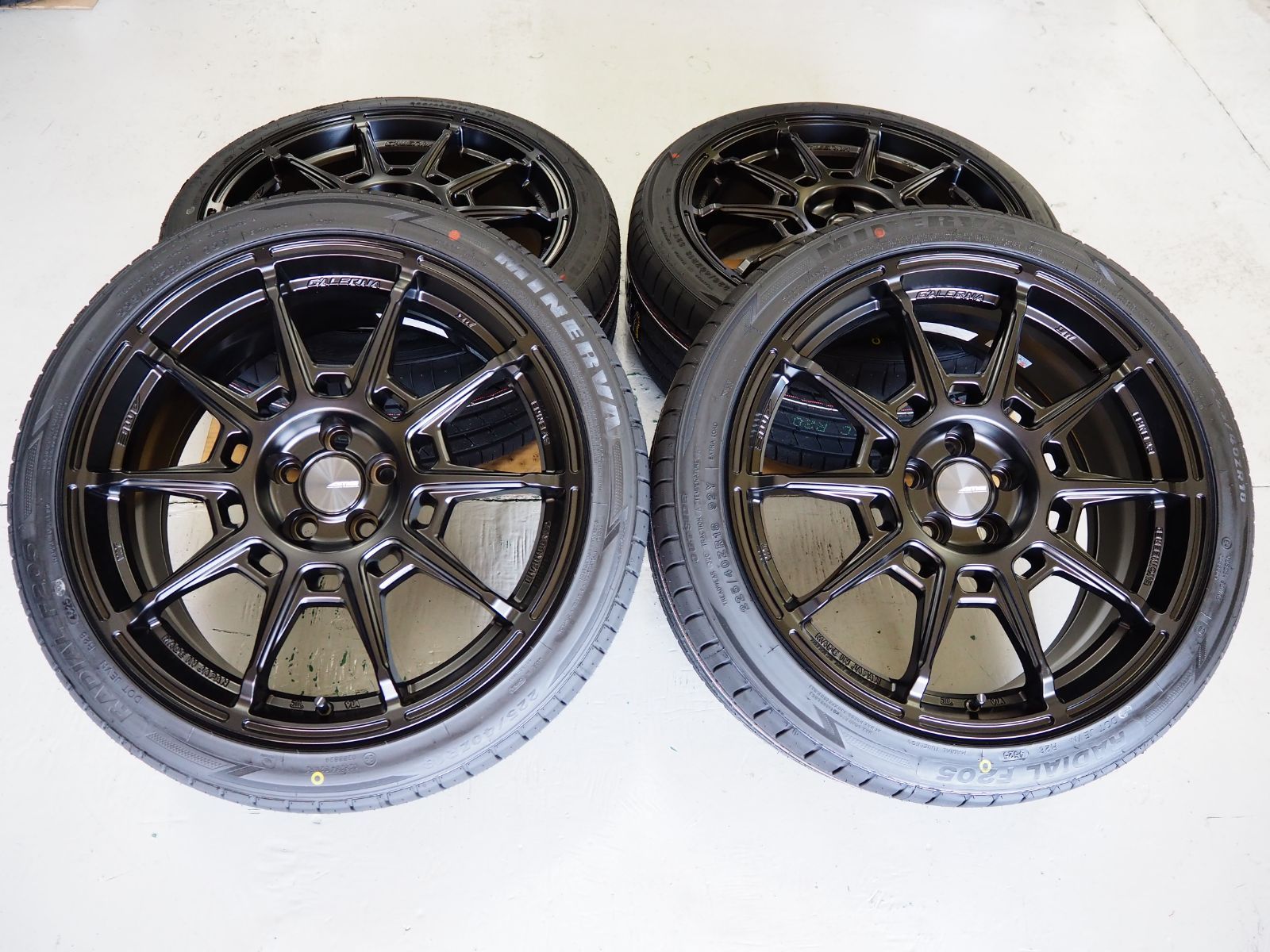 AME GALERNA REFINO 18inch 8.0J 5H100+45 輸入タイヤ 225/40R18 GR86 