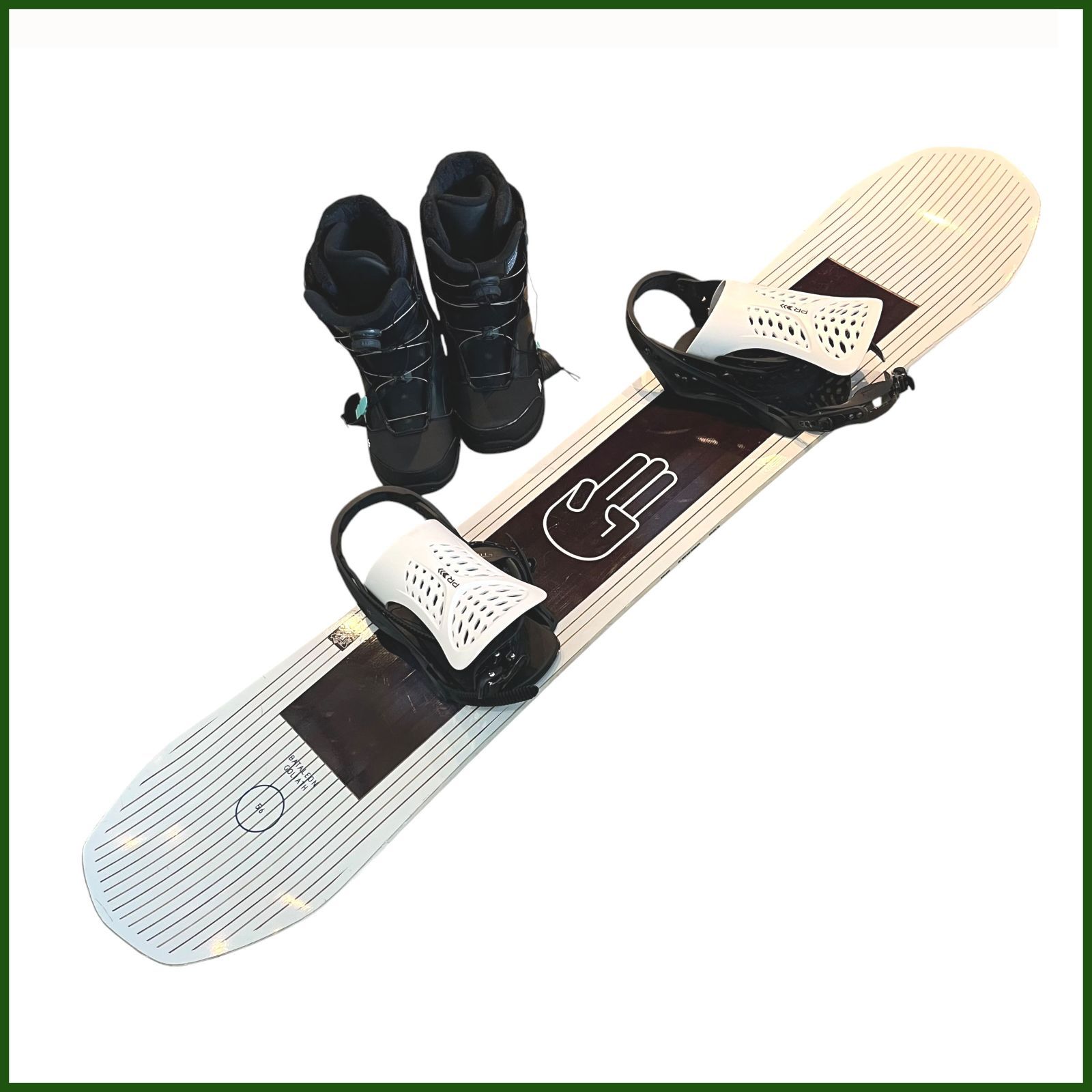 中古○BURTON/バートン○スノーボード Goliath 156cm ビンディング付き 