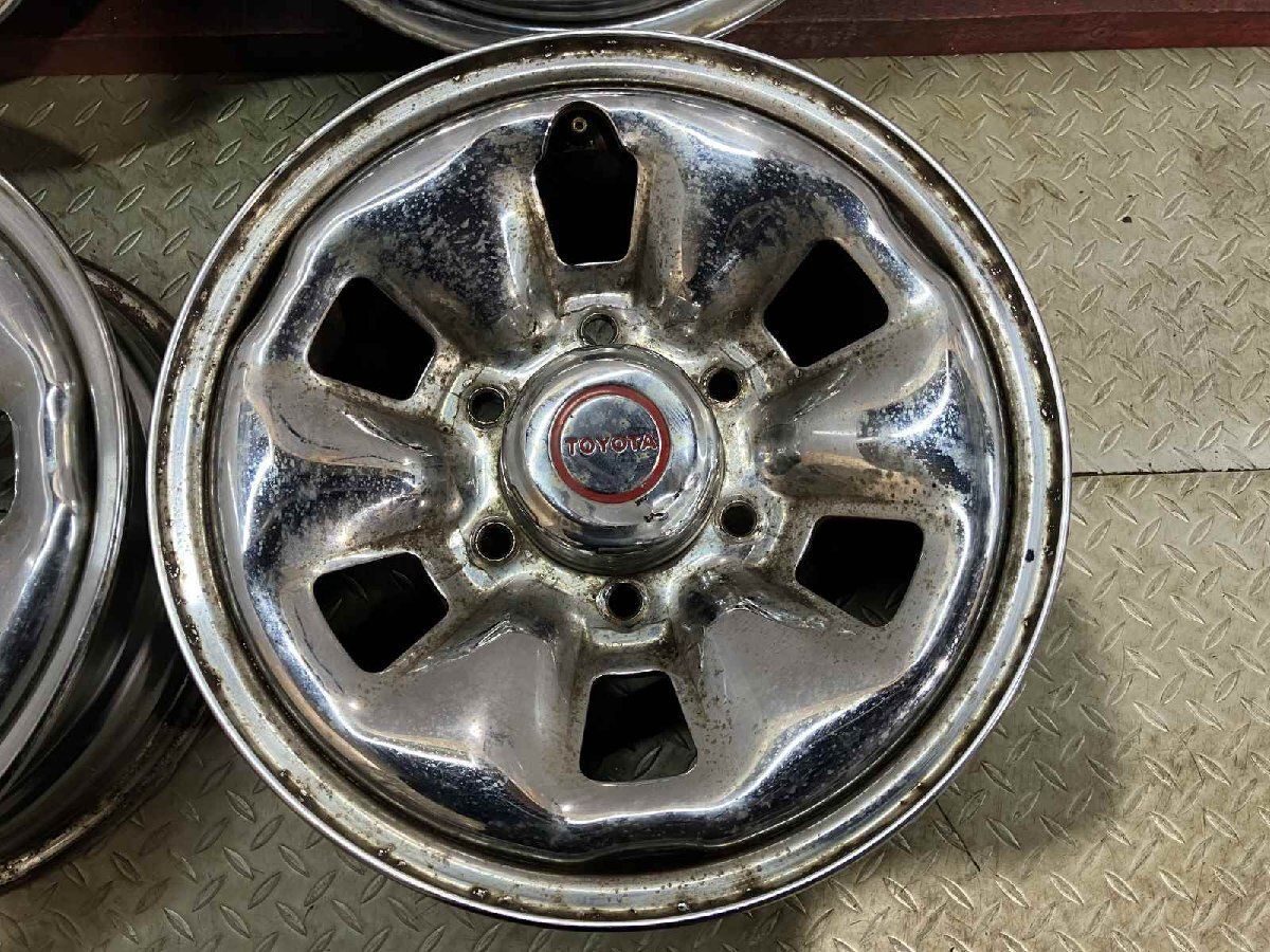希少】TOYOTA トヨタ 100系ハイエース 純正メッキホイール 15インチ 4 