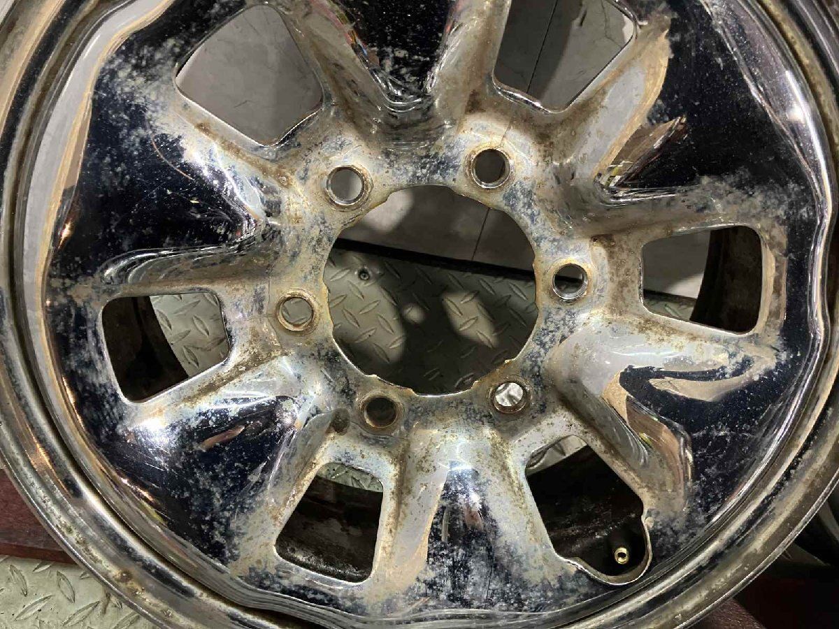 希少】TOYOTA トヨタ 100系ハイエース 純正メッキホイール 15インチ 4