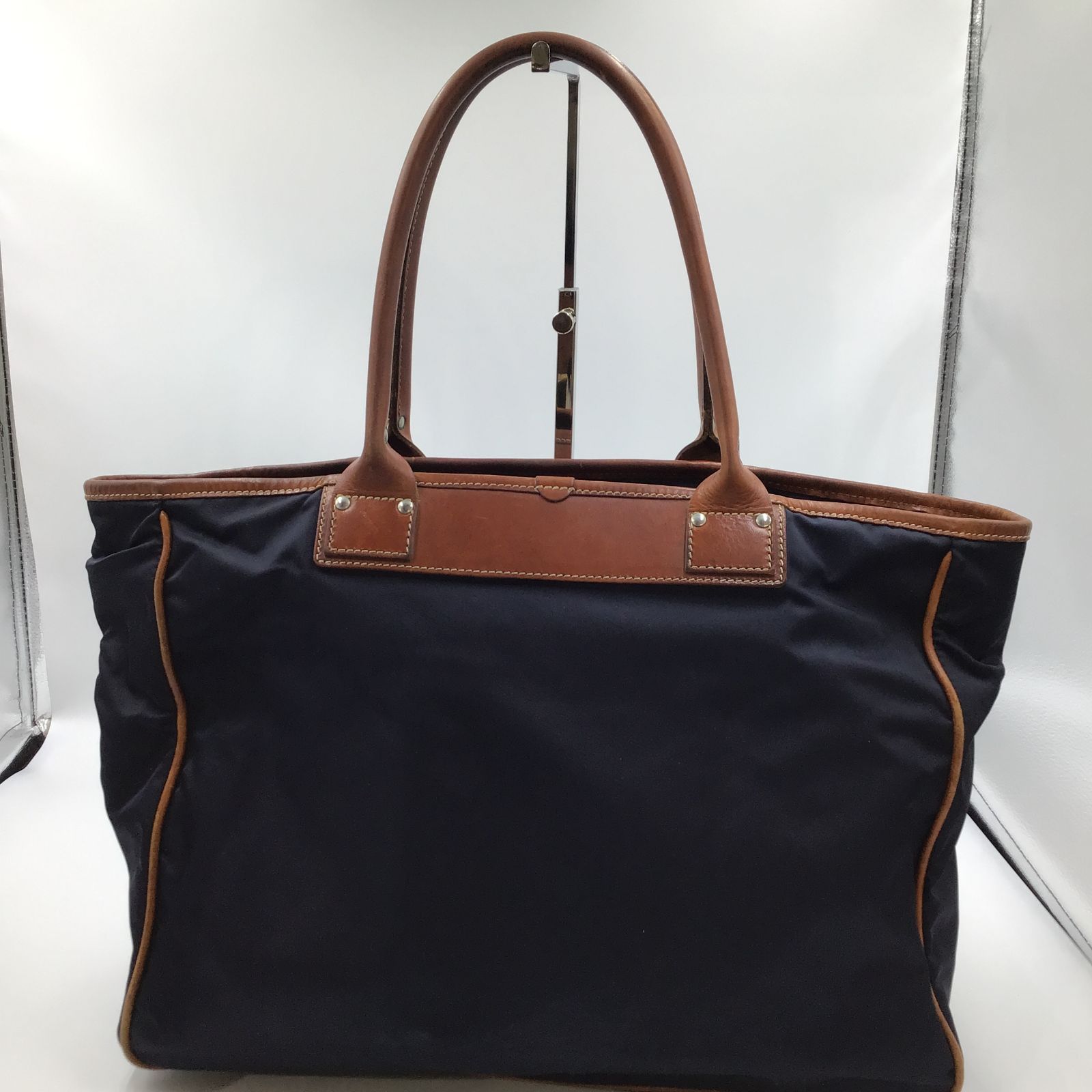 フェリージ Felisi トートバッグ 14-26 ナイロン レザー ネイビー A4