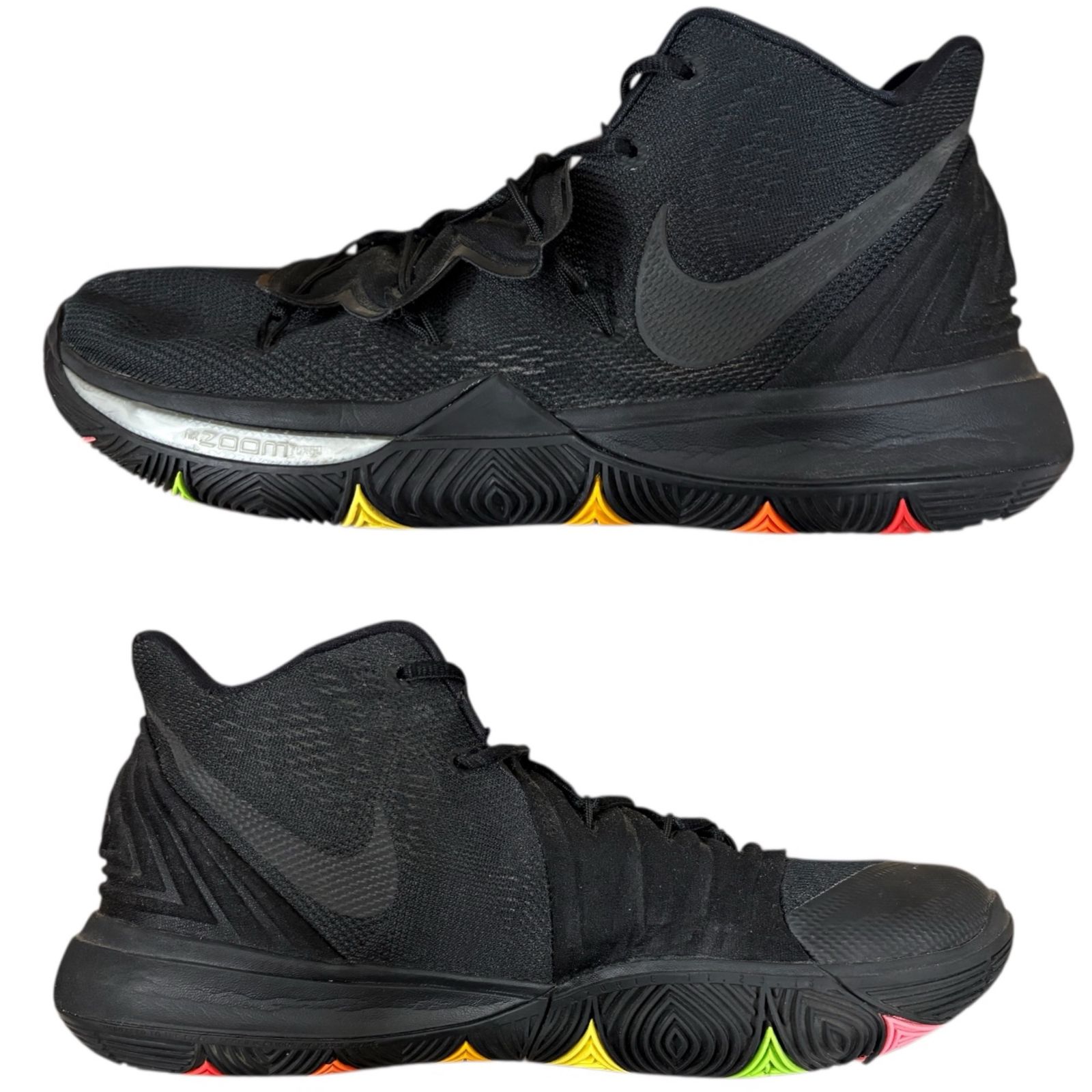 NIKE (ナイキ) スニーカー KYRIE 5 BLACK RAINBOW SOLES AO2919-001