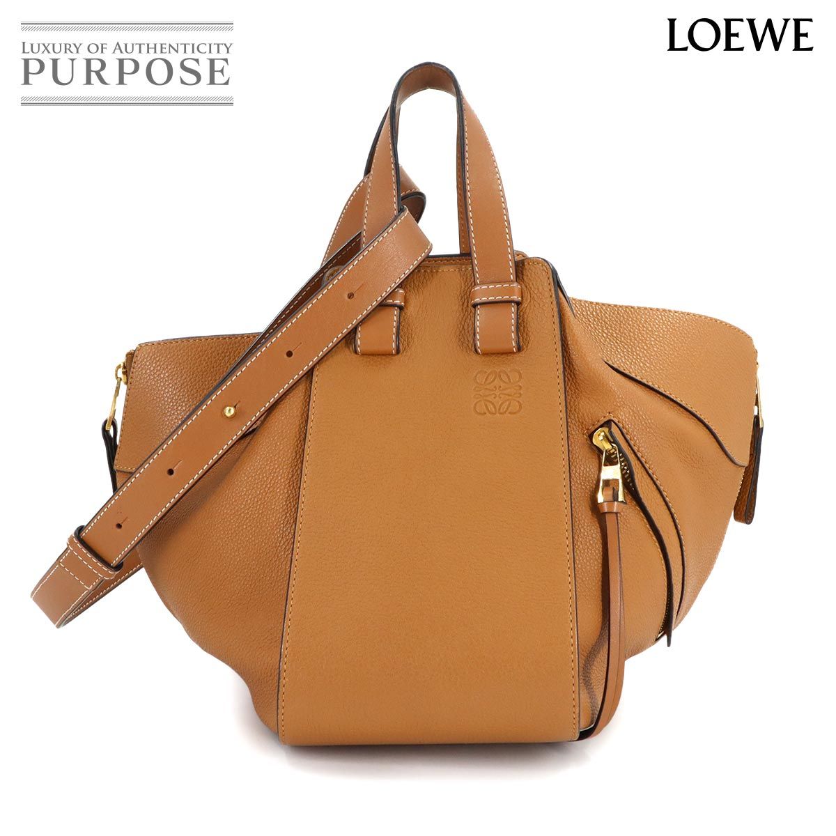 新品同様 ロエベ LOEWE ハンモック スモール 2way ハンド ショルダー 