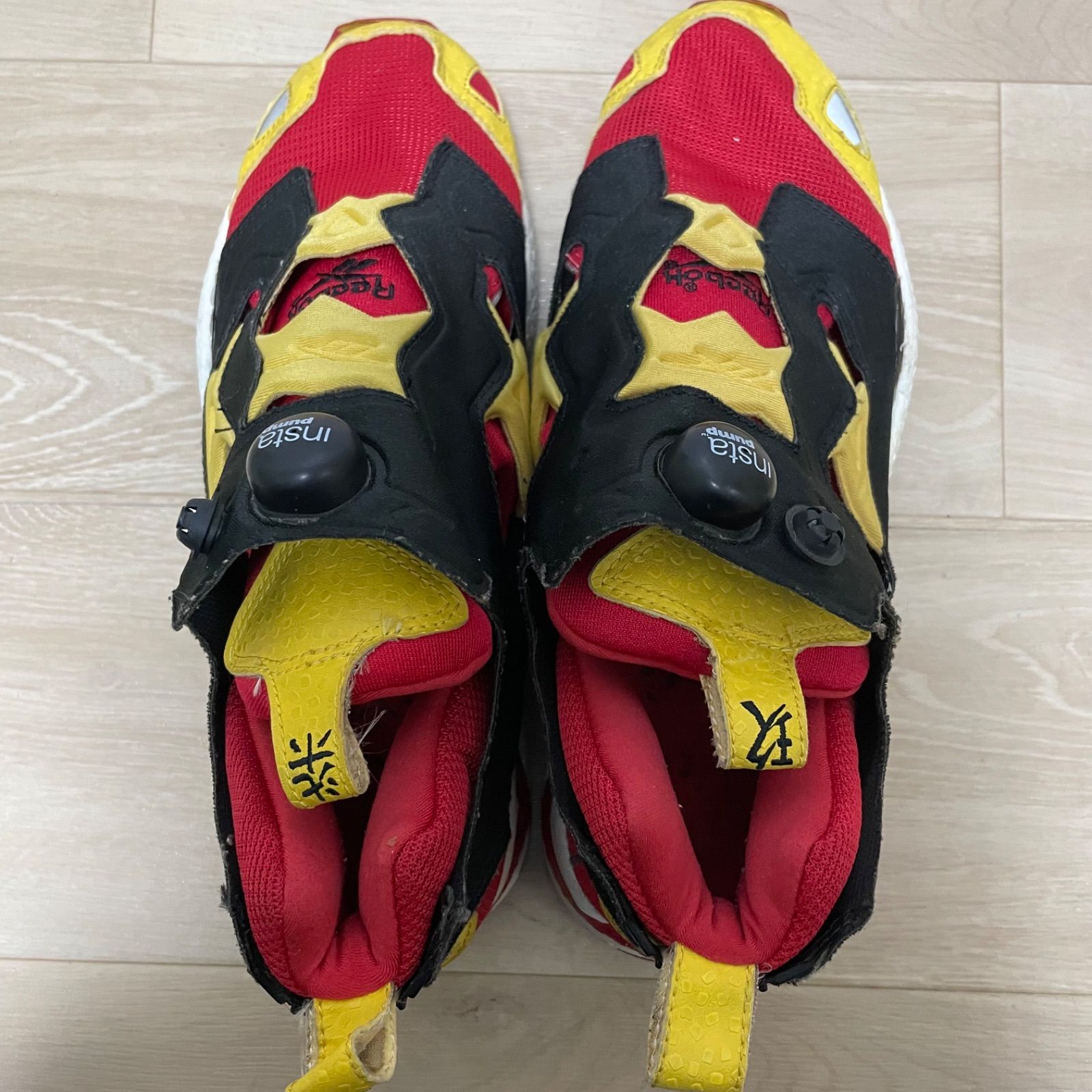 Reebok Instapump Fury 28cm 赤 黄 黒 ポンプフューリー リーボック 