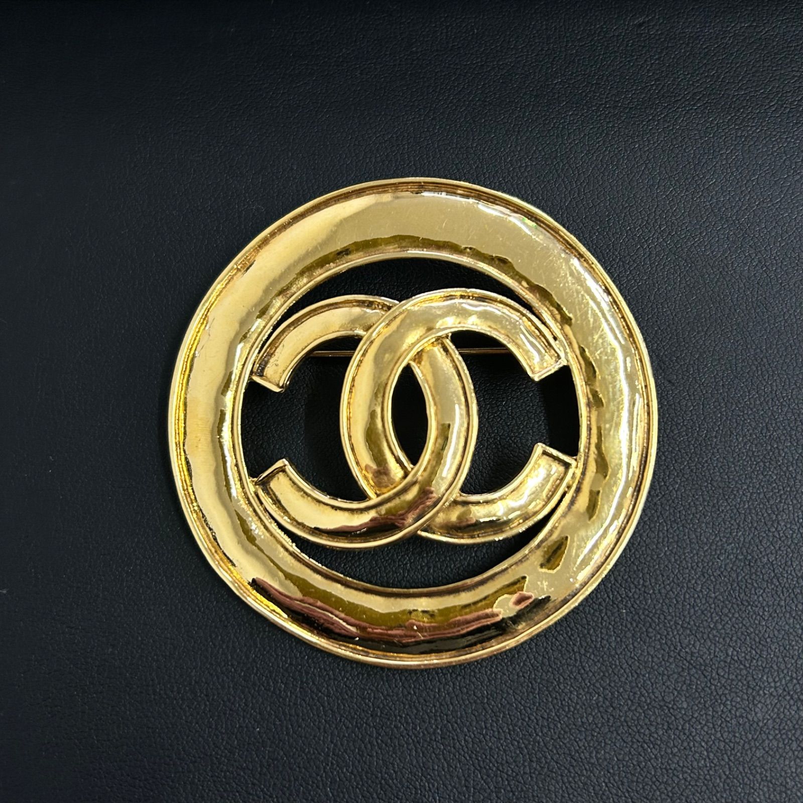 CHANEL シャネル ココマーク ラウンド ヴィンテージ ブローチ CHANEL シャネル ココマーク ラウンド ヴィンテージ ブローチ