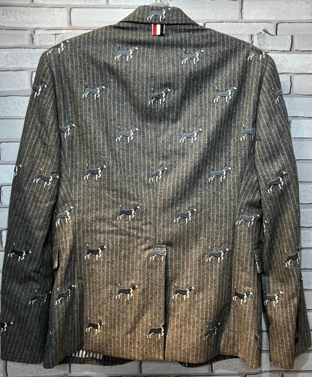 THOM BROWNE トムブラウン テーラードジャケット ウール 刺繍