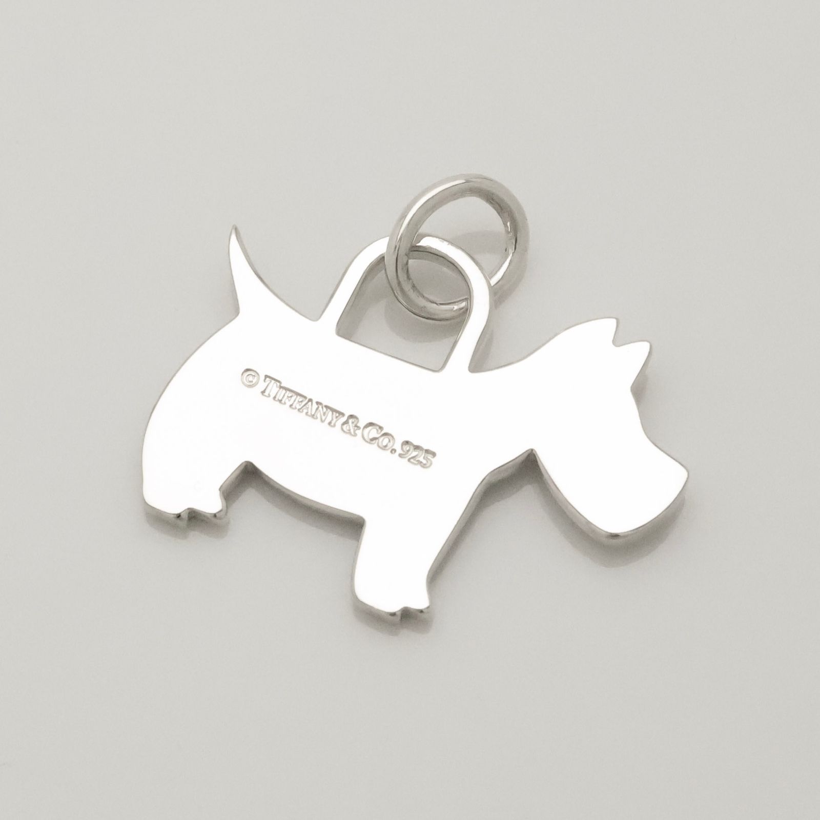 美品】ティファニー TIFFANY&Co. ドッグ テリア 犬 チャーム AG925 